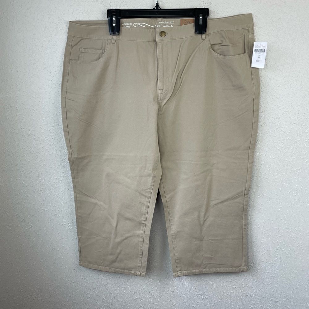 NWT Coldwater Creek Natural Fit Cropped Pants Size 22W